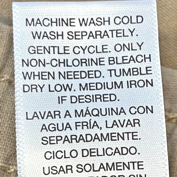 Time and Tru Shorts XXL Brown Linen Blend Elastic Drawstring Waist Side Pockets - Picture 9 of 10